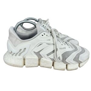 Adidas Climacool Vento Running Shoes Mens 7 Triple White Sneakers Trainer H67642